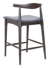 Tuzka Gray & Espresso Counter Stool (Set of 2) - Ornate Home