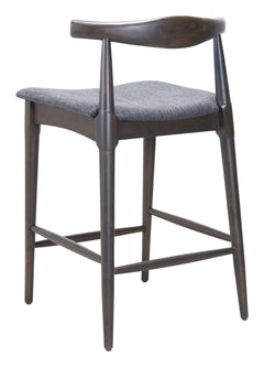 Tuzka Gray & Espresso Counter Stool (Set of 2) - Ornate Home
