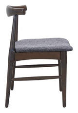 Tuzka Gray & Espresso Dining Chair (Set of 2) - Ornate Home