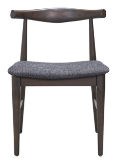 Tuzka Gray & Espresso Dining Chair (Set of 2) - Ornate Home