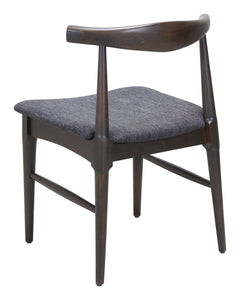 Tuzka Gray & Espresso Dining Chair (Set of 2) - Ornate Home