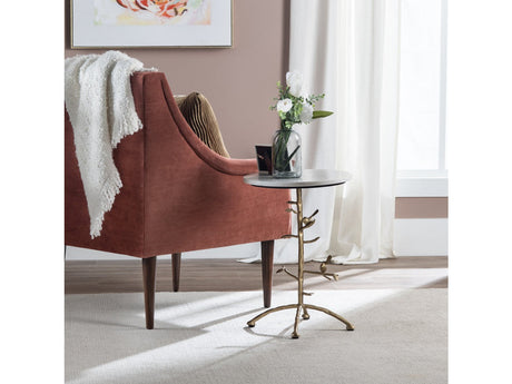 Tweety Bird White/Gold Accent Table - Ornate Home