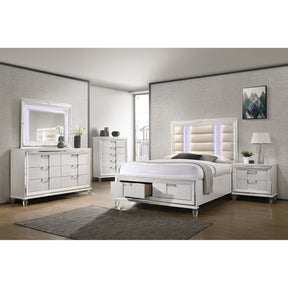 Twenty Nine White 4-Piece Queen Storage Bedroom Set - Ornate Home