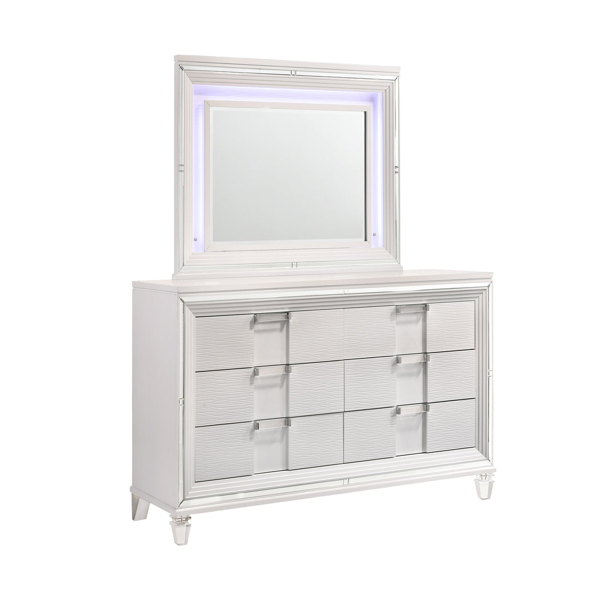 Twenty Nine White 5-Piece Queen Storage Bedroom Set - Ornate Home