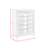 Twenty Nine White 6-Piece King Storage Bedroom Set - Ornate Home