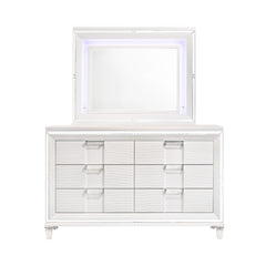Twenty Nine White Dresser & Mirror Set - Ornate Home