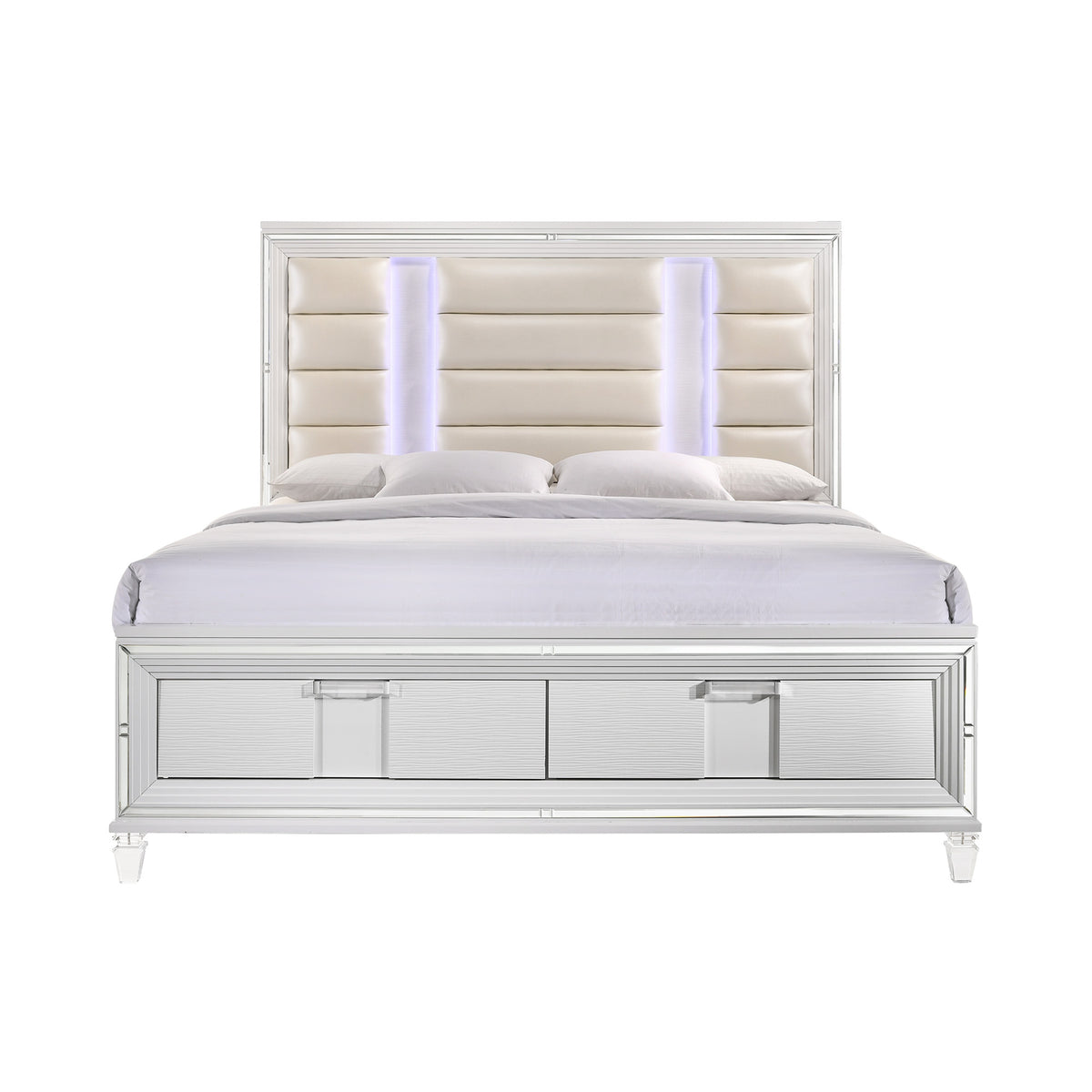 Twenty Nine White King Bed - Ornate Home