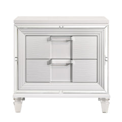 Twenty Nine White Nightstand with USB - Ornate Home