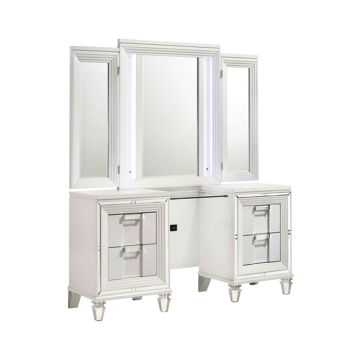 Twenty Nine White Vanity Set - Ornate Home