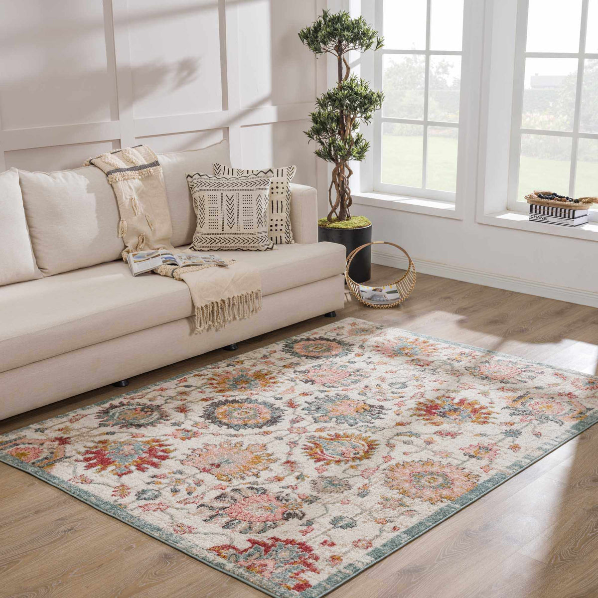 Twilight Floral Area Rug - Ornate Home