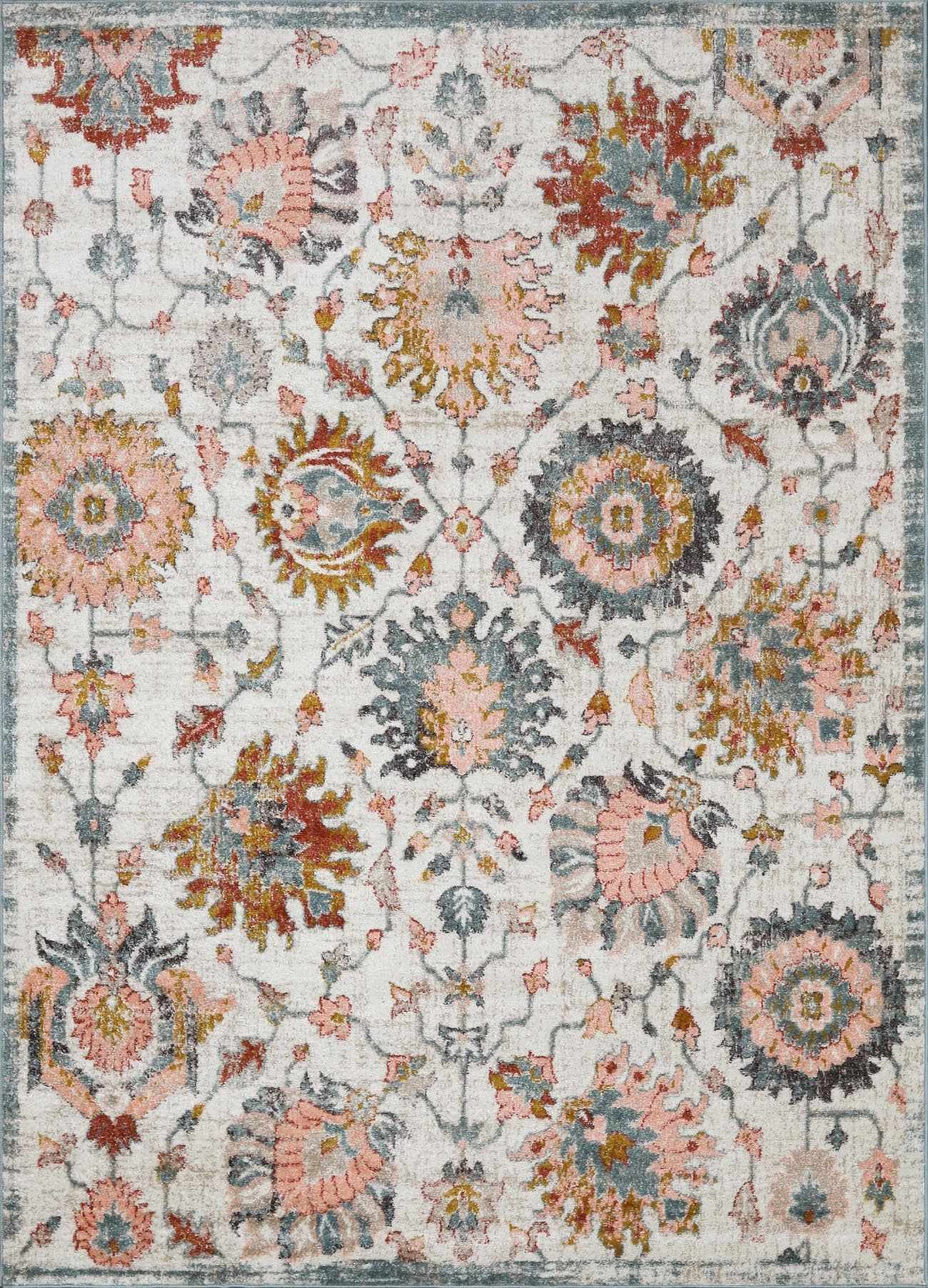 Twilight Floral Area Rug - Ornate Home