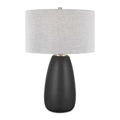 Twilight Satin Black Table Lamp - Ornate Home