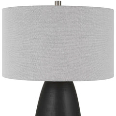 Twilight Satin Black Table Lamp - Ornate Home