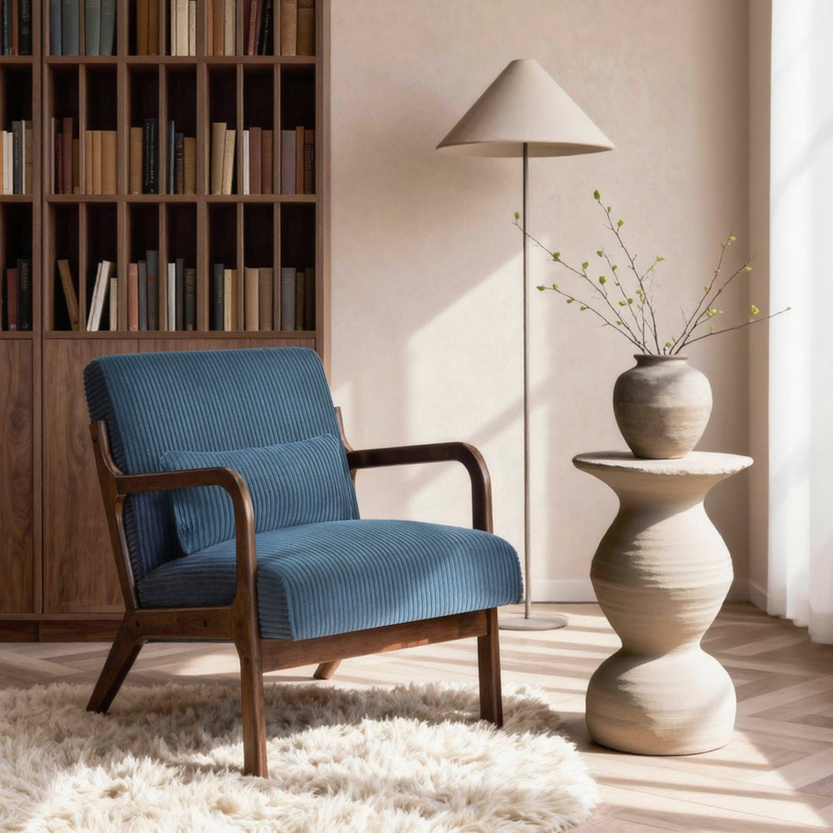 Twill Green Accent Chair - Ornate Home