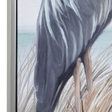 Twin Beaks Blue/White Canvas