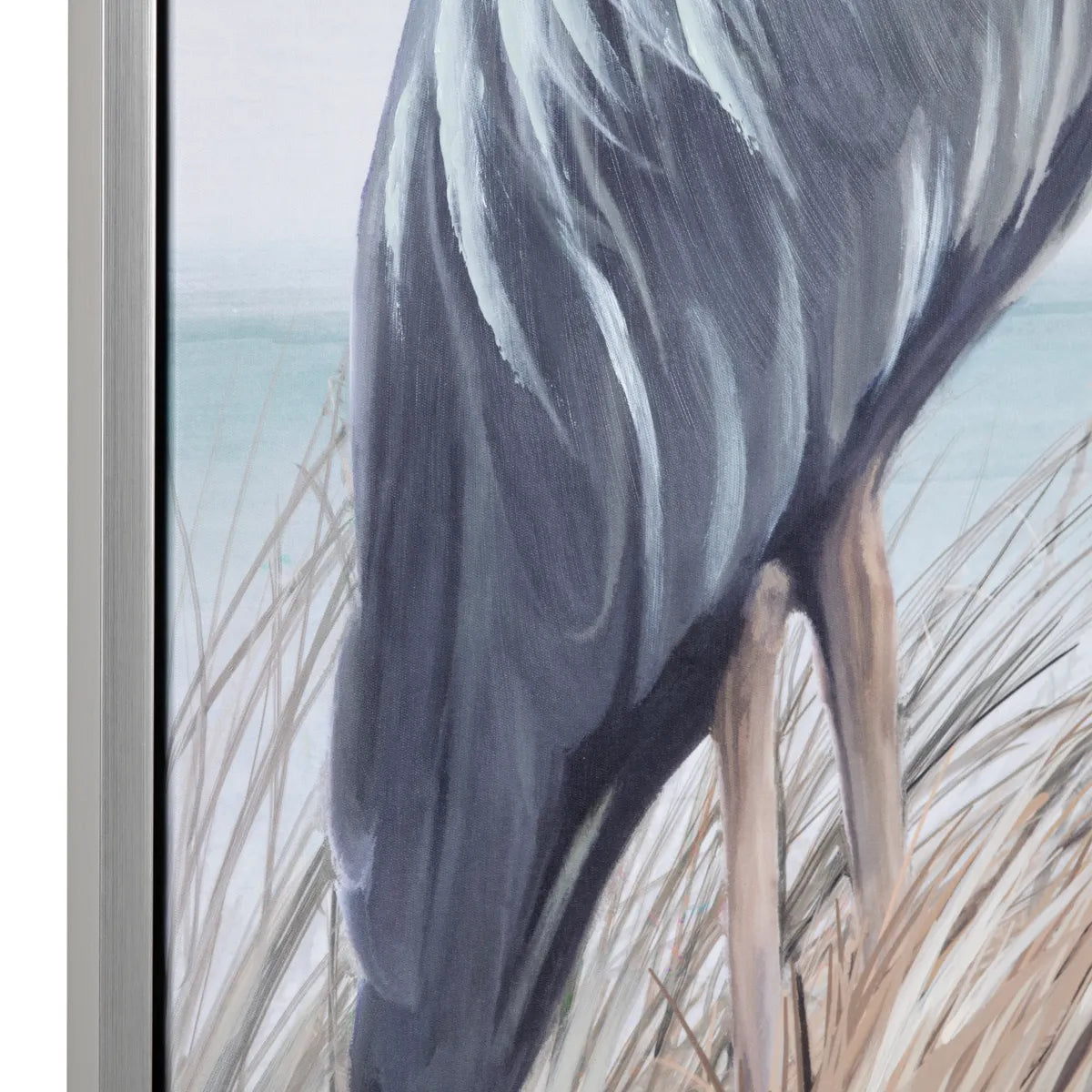 Twin Beaks Blue/White Canvas