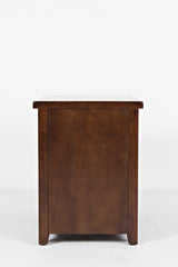 Twin Cities Dark Brown Chairside Table - Ornate Home