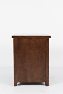 Twin Cities Dark Brown Chairside Table - Ornate Home