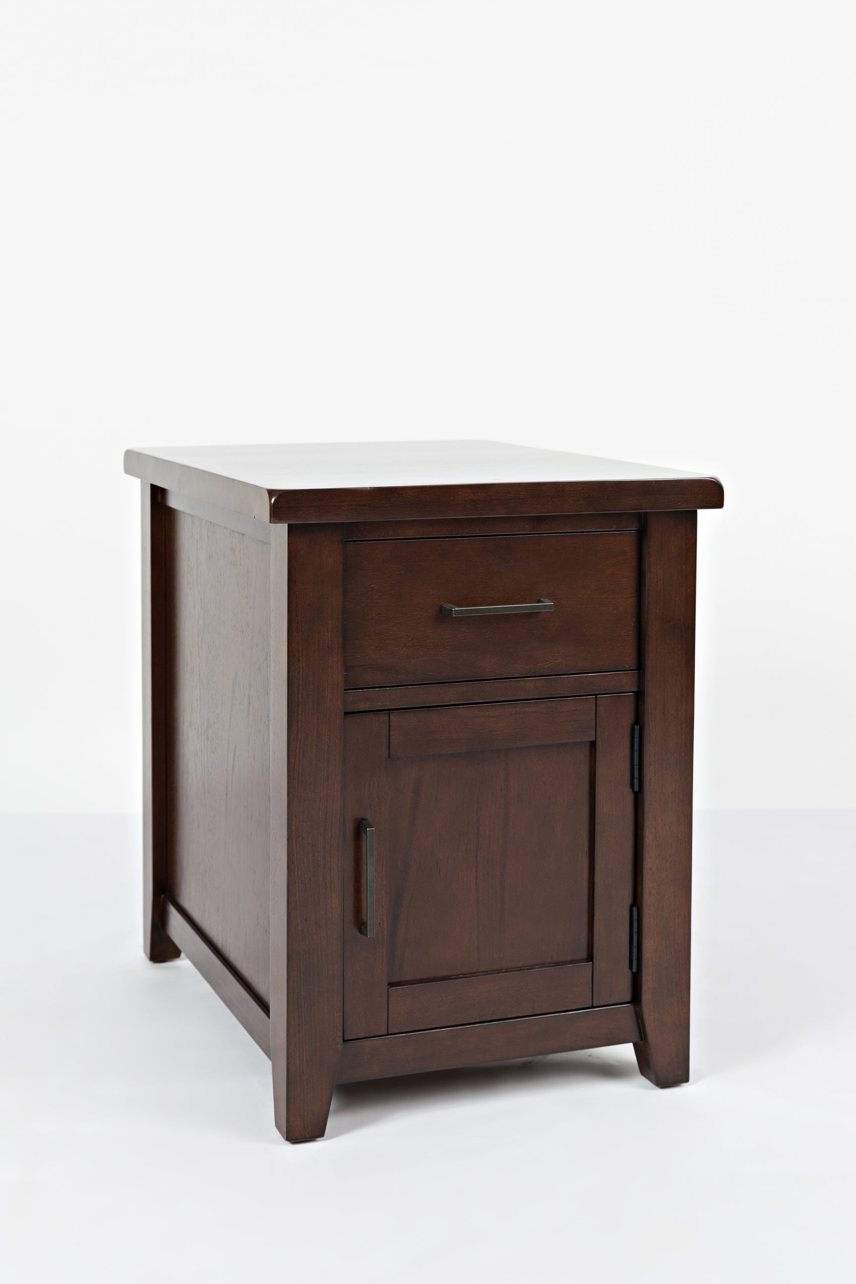 Twin Cities Dark Brown Chairside Table - Ornate Home