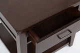 Twin Cities Dark Brown End Table - Ornate Home