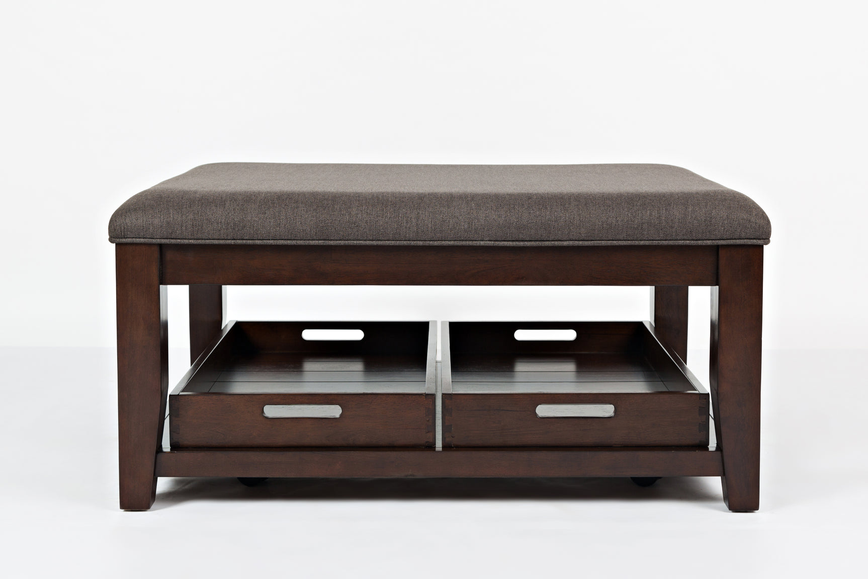 Twin Cities Dark Brown Ottoman Cocktail Table - Ornate Home