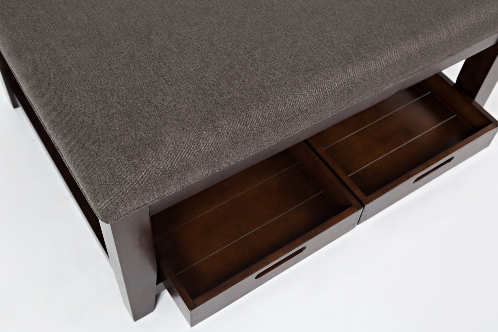 Twin Cities Dark Brown Ottoman Cocktail Table - Ornate Home