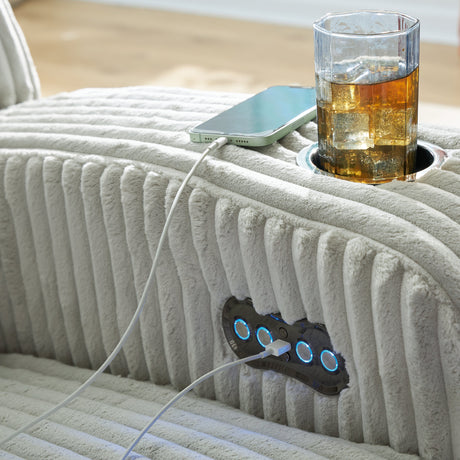 TwinBrooke Alloy-Dual Power Recliner - Ornate Home