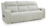 TwinBrooke Alloy-Dual Power Reclining Sofa - Ornate Home