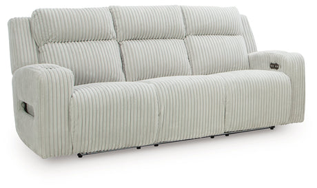 TwinBrooke Alloy-Dual Power Reclining Sofa - Ornate Home