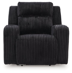 TwinBrooke Black-Dual Power Recliner - Ornate Home