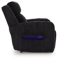TwinBrooke Black-Dual Power Recliner - Ornate Home