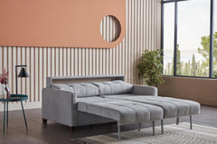 Twinsoft Light Gray Queen Sleeper - Ornate Home