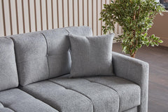Twinsoft Light Gray Queen Sleeper - Ornate Home
