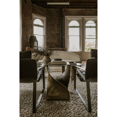 Twist Brass Accent Table - Ornate Home