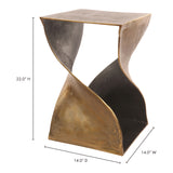 Twist Brass Accent Table - Ornate Home