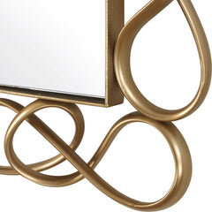 Twist It Antique Brass Mirror - Ornate Home