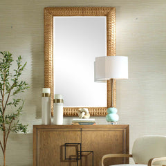 Twisted Seagrass Woodtone Large Mirror - Ornate Home