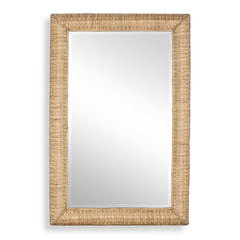 Twisted Seagrass Woodtone Large Mirror - Ornate Home