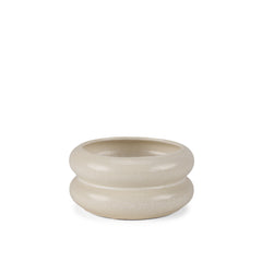 Twyla Cream Short Glazed Ring Pot