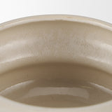 Twyla Cream Short Glazed Ring Pot - Ornate Home