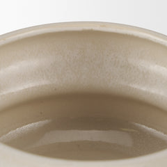 Twyla Cream Short Glazed Ring Pot