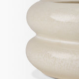 Twyla Cream Short Glazed Ring Pot - Ornate Home