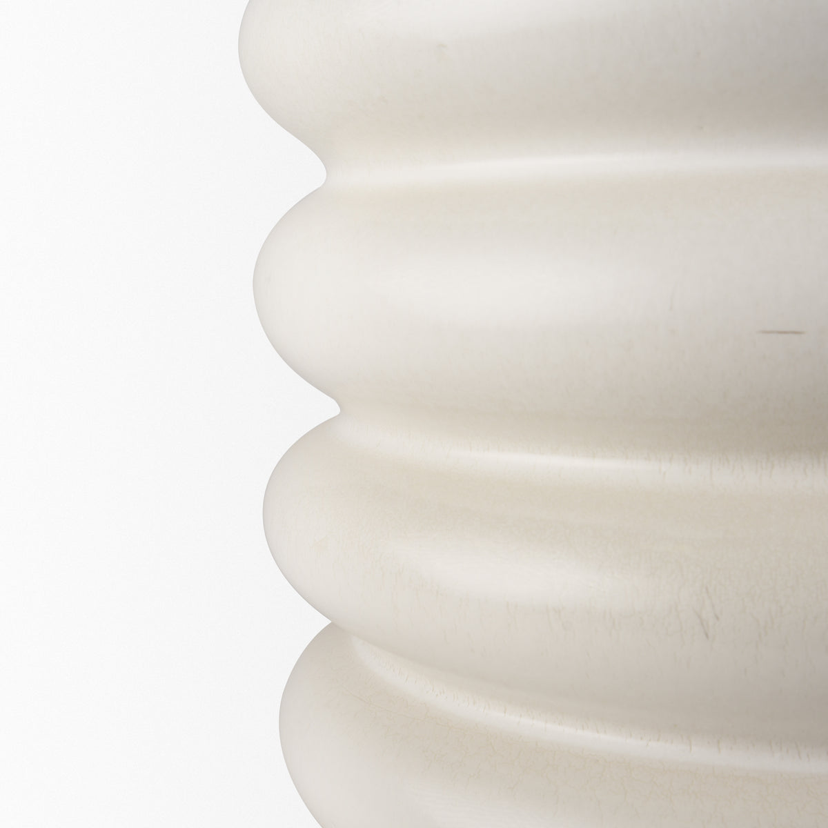 Twyla Cream Tall Glazed Floor Ceramic Vase