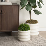 Twyla Cream Tall Glazed Floor Ceramic Vase