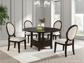 Twyla Dark Cocoa 5-piece Dining Room Set - Ornate Home
