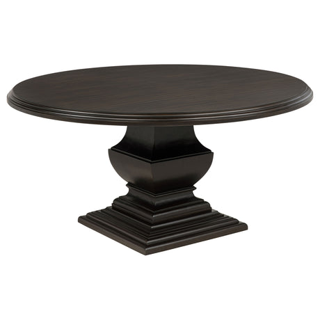Twyla Dark Cocoa 60-inch Round Wood Dining Room Table - Ornate Home
