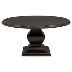 Twyla Dark Cocoa 7-piece Round Wood Dining Room Table Set - Ornate Home