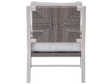 Tybee Chalk Aluminum/Greige Wicker Lounge Chair - Ornate Home