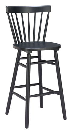 Tyce Black Barstool (Set of 2) - Ornate Home