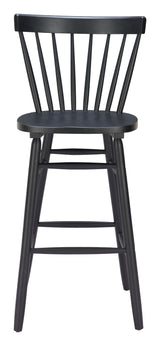 Tyce Black Barstool (Set of 2) - Ornate Home